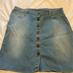 Wrangler Button Down Jean Skirt Never Worn